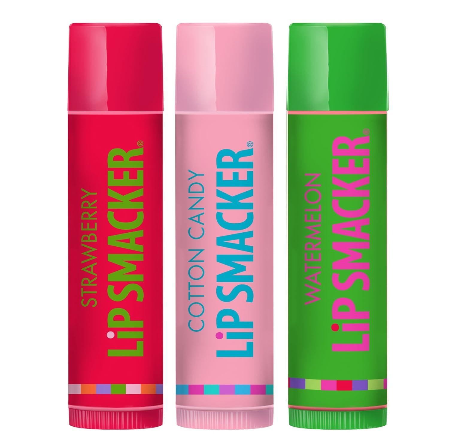 image:imageLip Smacker Holiday Lip Balm Trio Tin Gingerbread Cookie Sprinkle Cookie amp Oatmeal Cookie Festive Flavored Lip Balms Moisturizing Holiday Gift SetStrawberry Cotton Candy Watermelon