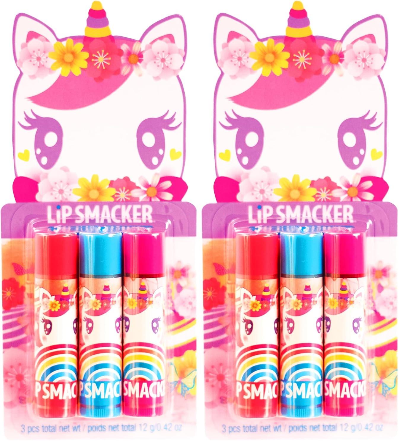image:imageLip Smacker Holiday Lip Balm Trio Tin Gingerbread Cookie Sprinkle Cookie amp Oatmeal Cookie Festive Flavored Lip Balms Moisturizing Holiday Gift SetUnicorn Delight Rainbow Berry Enchanting Cherry