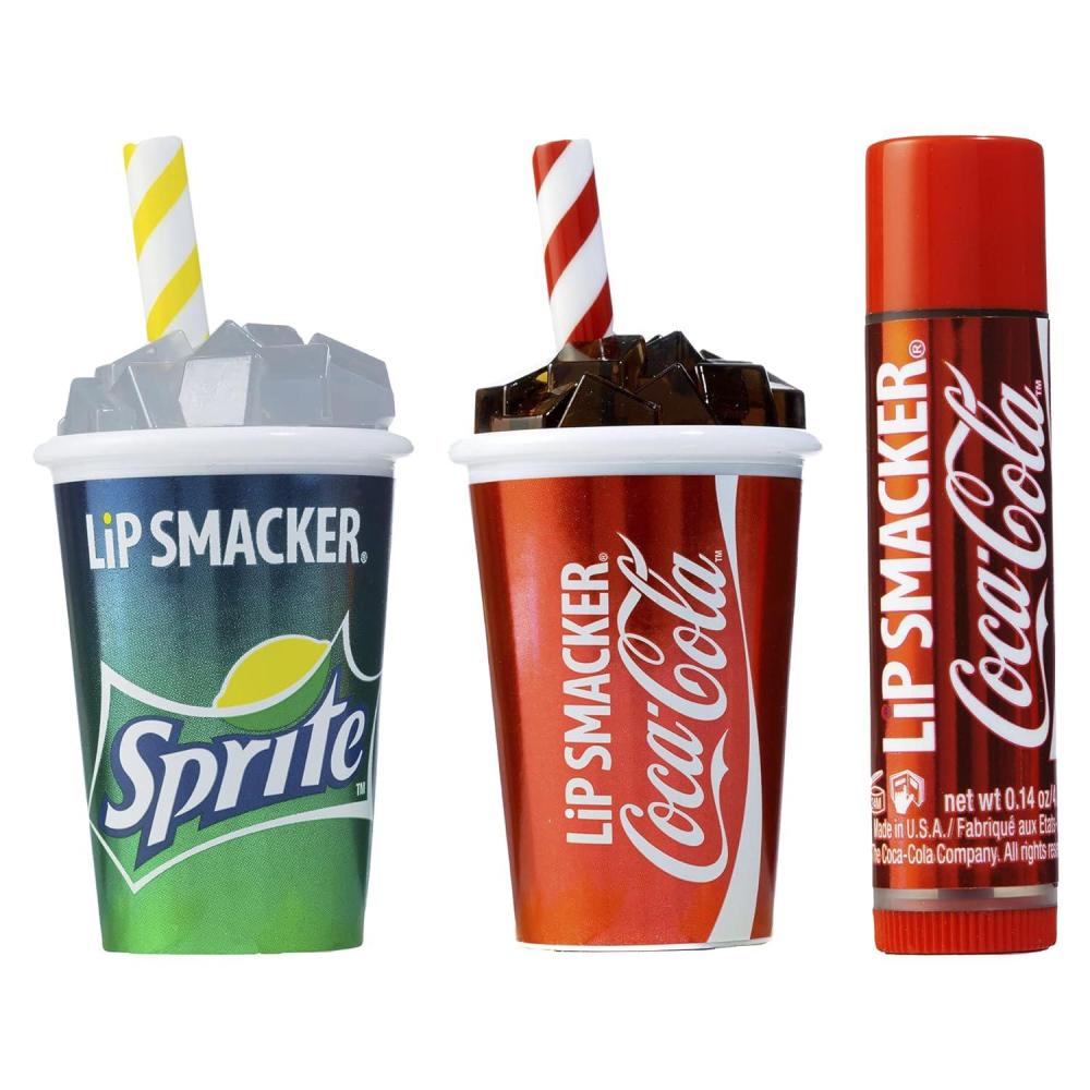 image:imageLip Smacker Holiday Lip Balm Trio Tin  Gingerbread Cookie Sprinkle Cookie amp Oatmeal Cookie Festive Flavored Lip Balms Moisturizing Holiday Gift SetCocaColas  Sprite