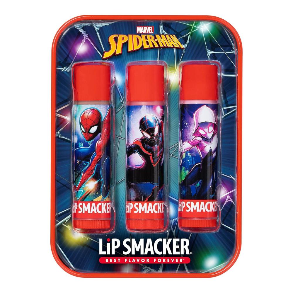 image:imageLip Smacker Holiday Lip Balm Trio Tin Gingerbread Cookie Sprinkle Cookie amp Oatmeal Cookie Festive Flavored Lip Balms Moisturizing Holiday Gift SetSoda Pop Amazing Berry Power Candy Cane