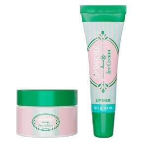 Lip Smacker Holiday Lip Balm Trio Tin – Gingerbread Cookie, Sprinkle Cookie & Oatmeal Cookie, Festive Flavored Lip Balms, Moisturizing Holiday Gift Set(Chocolate & Raspberry)