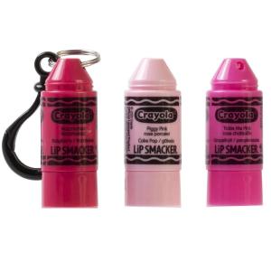 Lip Smacker Holiday Lip Balm Trio Tin – Gingerbread Cookie, Sprinkle Cookie & Oatmeal Cookie, Festive Flavored Lip Balms, Moisturizing Holiday Gift Set(Pinks)