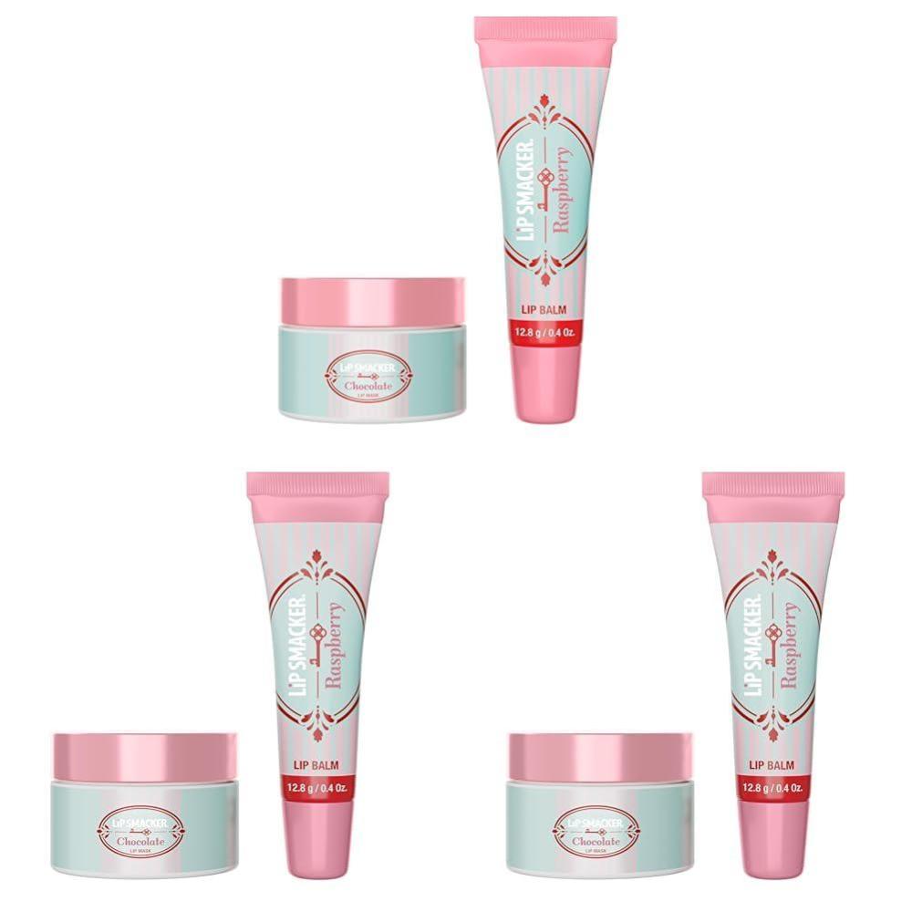 image:imageLip Smacker Holiday Dont Disturb Lip Kit Raspberry amp Chocolate Hydrating Lip Care Gift Set1 Count Pack of 3