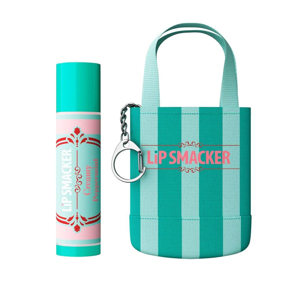 image:imageLip Smacker Holiday Getaway Lip Balm Mini Tote Keychain Moisturizing Lip Care Fun Collectible Gift amp Stocking Stuffer Creamy Peppermint2 count Pack of 1