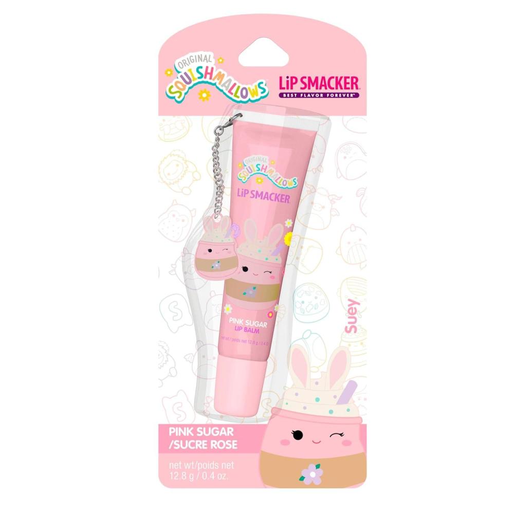 image:imageLip Smacker Squishmallows Lip Balm Pink Sugar Suey Limited Edition Easter Basket Stuffer Flavored amp Scented Lip Balm with Charm Collectible Spring GiftPink Sugar