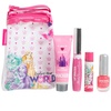 Lip Smacker Hello Kitty Nail Polish & Flavored Lip Balm Makeup Tote – Moisturizing Balms, Colorful Nail Polishes, Sanrio Accessory Ring, Stylish Tote Bag, Perfect Glam Gift for Hello Kitty Lovers(Princess Glam Collection)