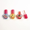 Lip Smacker Nail Polish, 3 Moisturizing, Smoothing Soft Shine, Hydrating & Protecting Fun Flavors, Cruelty-Free & Vegan – Holiday Hello Kitty(Disney Princess Nail Polish Set)