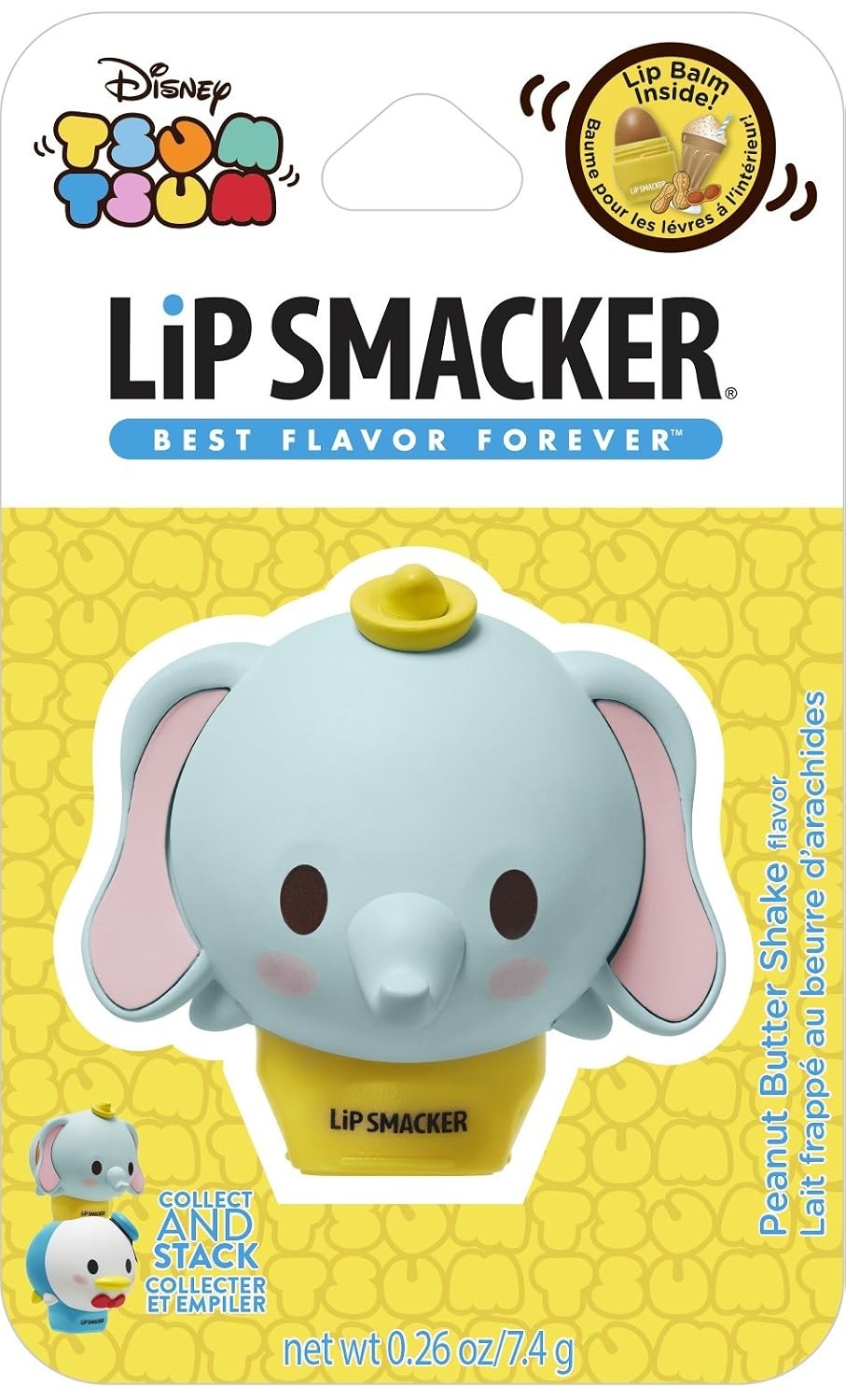 image:imageLip Smacker Disney Minnie Mouse Emoji Lip Balm Strawberry Lemonade Flavored Clear For Kids Pack of 2Peanut Butter Shake