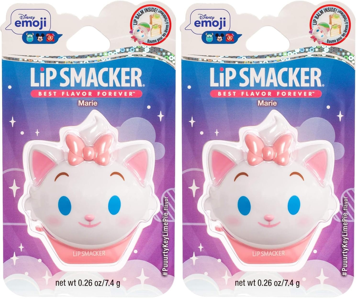 image:imageLip Smacker Disney Minnie Mouse Emoji Lip Balm Strawberry Lemonade Flavored Clear For Kids Pack of 2Puuurty Key Lime Pie